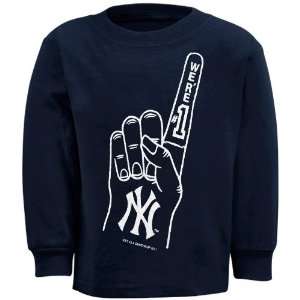  New York Yankees Toddler Foam Finger Long Sleeve T shirt 