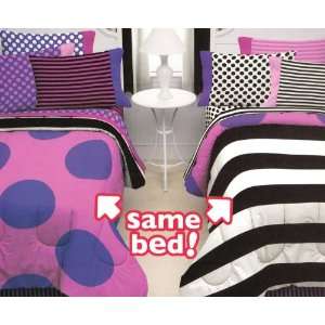  Double Vision 8pc Full Bed in Bag Bedding Set