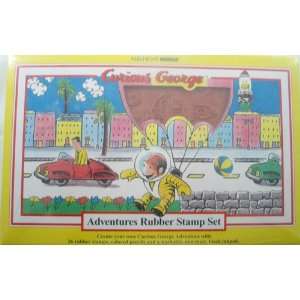  Curious George Adventures Rubber Stamp Set Toys & Games