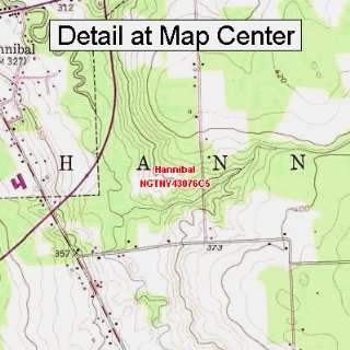   Topographic Quadrangle Map   Hannibal, New York (Folded/Waterproof