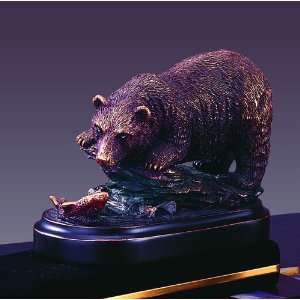  Bear and Fish Statue 