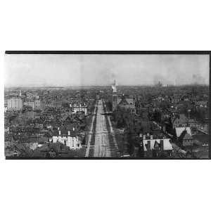  Panorama of Denver Colorado,CO,right section,c1898