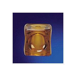  Ice Cube Art Glass Shade, Amber   Nrs80 401Am
