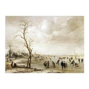  Aert Van Der Neer   A Winter Landscape Giclee