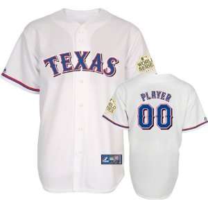  Texas Rangers Jersey Any Player Home White Replica Jersey 
