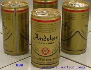 ANDEKER BEER OLD VINTAGE C/S CAN PABST MILWAUKEE WISCONSIN 5 CITY 