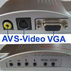 NEW PC Laptop VGA to RCA AV TV S Video Converter Box  