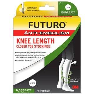   Closed Toe, Medium White, Moderate 18 mm/Hg Compression by Futuro