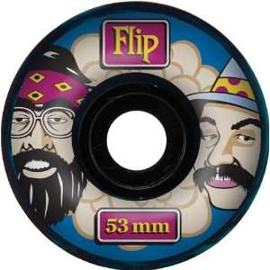  Flip Cheech & Chong 53mm Black Blue Swirl Skate Wheels 
