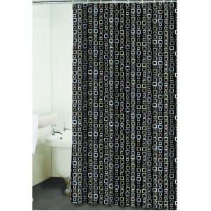  Chain Charcoal Fabric Shower Curtain