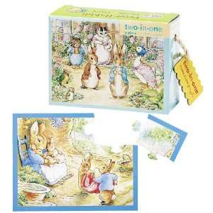  Whimsically Illustrated Peter Rabbit 2 Sided Puzzle Toys 