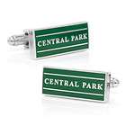 Central Park Sign Cufflinks Cuff Links NIB 