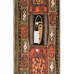  African Tribal Masks Decorative Switchplate Cover