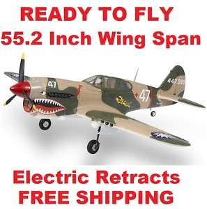 RC READY TO FLY P40 PLANE RTF HUGE 55 WINGSPAN  
