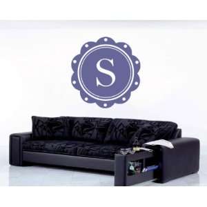   Letter S Monogram Letters Vinyl Wall Decal Sticker Mural Quotes Words