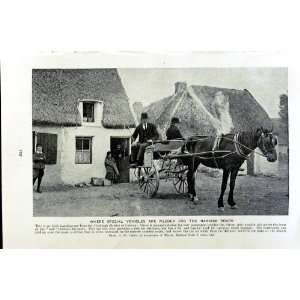   c1920 IRELAND CLADDAGH GALWAY HORSE COACH ARAN ISLAND