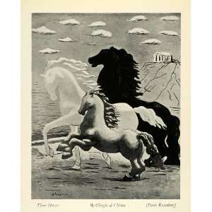  1932 Print Giorgio de Chirico Three Horses Italian 