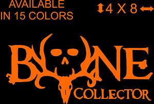 Bone Collector Decal 4x8. Available In 14 Different Colors Hunting 
