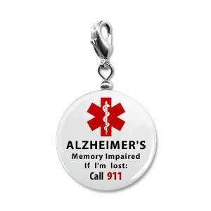 ALZHEIMERS Memory Impaired Call 911 Medical Alert 1 inch 