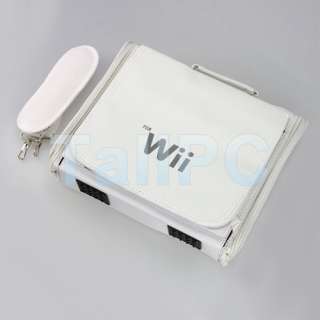 NEW Carrying Travel Bag Case For Nintendo Console Wii White  