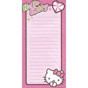   Do List Note Pad Hello Kitty Pink on Pink with Heart