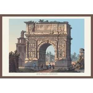  Arch of Trajan at Benevento   Paper Poster (18.75 x 28.5 