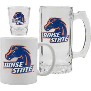  Boise State Broncos Glassware Set 3D Logo Tankard, Coffee 