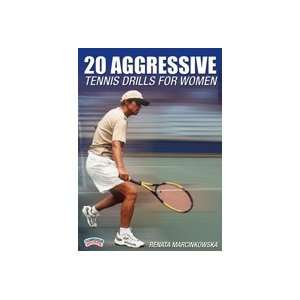    20 Aggressive Tennis Drills for Women (DVD)