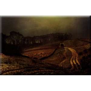 Under The Harvest Moon 30x20 Streched Canvas Art by Grimshaw, John 
