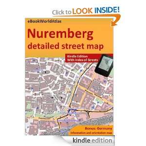 Map of Nuremberg (Germany) eBookWorldAtlas Team  Kindle 