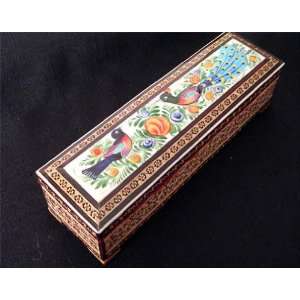  Persian Khatam Inlay Oblong Decorative / Jewelry Box Lined 