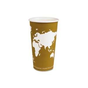 Paper Hot Cups, With Compostable PLA Plastic, 20 Oz, Tan World Design 