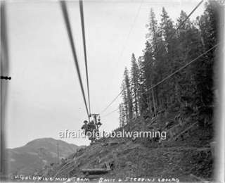 Old Photo Goldking Mine Colorado Aerial Tram  
