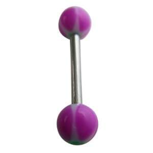   Purple Sterling Silver Tongue Ring   Purple Tongue Ring Toys & Games