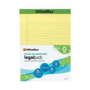   Perforated Pad, 8 1/2 x 11, Legal Rule, White