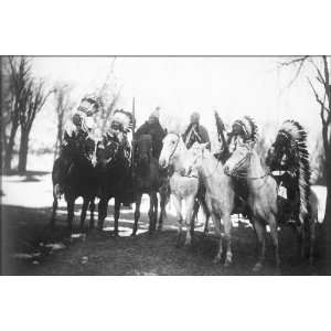  Poster; From Left to Right Little Plume (Piegan), Buckskin Charley 