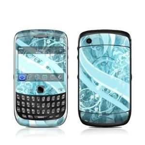 Flores Agua Design Protective Skin Decal Sticker for BlackBerry Curve 
