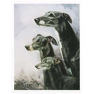  Greyhound Trio Blank Notecards