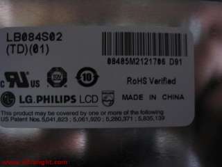 4inch LG PHILPS TFT LCD, LB084S02 TD01, 800 x 600,  