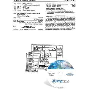  NEW Patent CD for ELECTRON BEAM READOUT OF MAGNETIC 