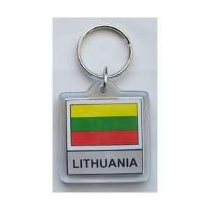  Lithuania   Country Lucite Key Rings Patio, Lawn & Garden