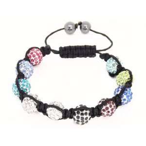 Neptune Giftware Celebrity Style Shamballa Macrame Bead Bracelet With 