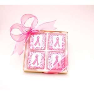 Pink Ribbon White Chocolate Grahams Box of 8  Grocery 
