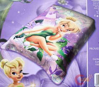Disney TinkerBell Blanket   Mink Plush Throw 60x80 Purple  