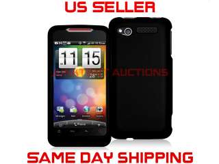 Black Rubberized Hard Case Cover For HTC Merge ADR 6325  