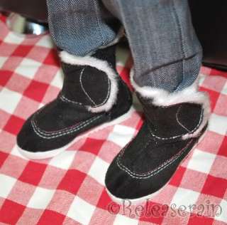  doll shoes velvet fur velcro boots model by volks sd13 boy feet 