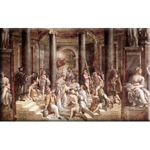  The Baptism of Constantine 16x10 Streched Canvas Art by 