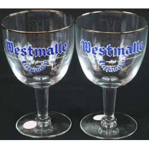   Westmalle Trappist Trappistenbier Beer Glasses 