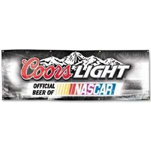 NASCAR Coors Light Banner   2x6 Vinyl