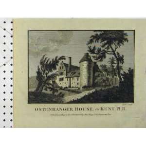    View Ostenhanger House Kent England Coote Old Print